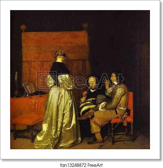 Free art print of "The Fatherly Admonition." by Gerard Terborch Free art print of "The Fatherly Admonition." by Gerard Terborch