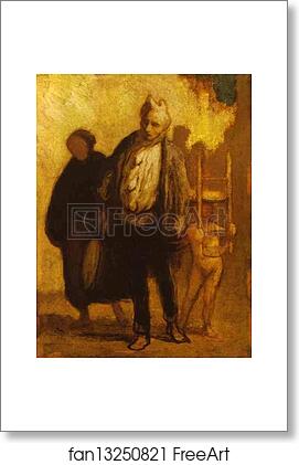 Free art print of Wandering Saltimbanques by Honoré Daumier
