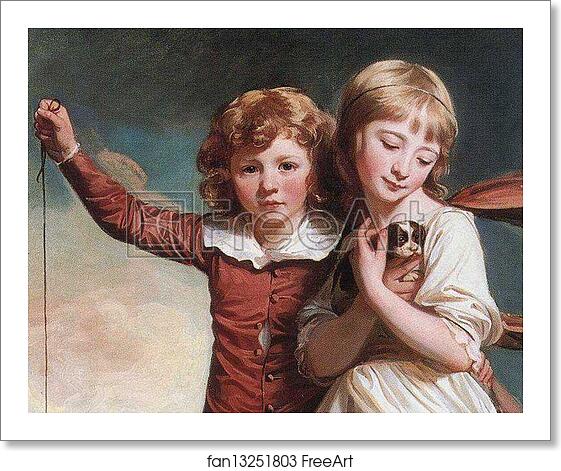 Free art print of The Clavering Children. Detail by George Romney Free art print of The Clavering Children. Detail by George Romney