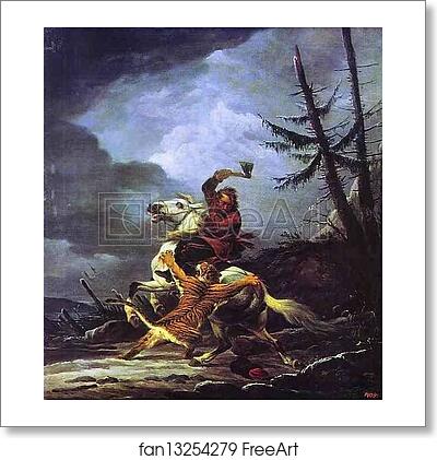 Free art print of Cossack Fighting off a Tiger by Alexander Orlowski Free art print of Cossack Fighting off a Tiger by Alexander Orlowski