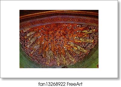 Free art print of A view of the mosaic in St Paul's American Church in Rome by Sir Edward Coley Burne-Jones
