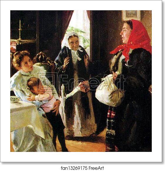 Free art print of Two Mothers: Foster Mother and Birth Mother. Detail by Vladimir Makovsky Free art print of Two Mothers: Foster Mother and Birth Mother. Detail by Vladimir Makovsky