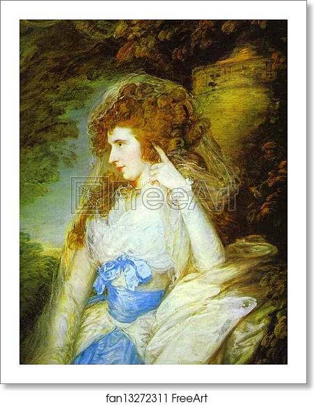 Free art print of Mary, Lady Bate-Dudley by Thomas Gainsborough