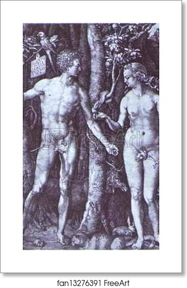 Free art print of Adam and Eve by Albrecht Dürer Free art print of Adam and Eve by Albrecht Dürer