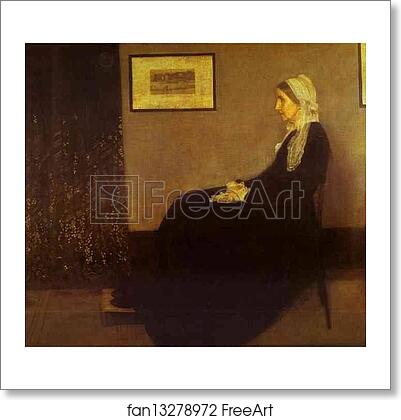 Free art print of Arrangement in Gray and Black No. 1: Portrait of the Artist's Mother by James Abbott Mcneill Whistler