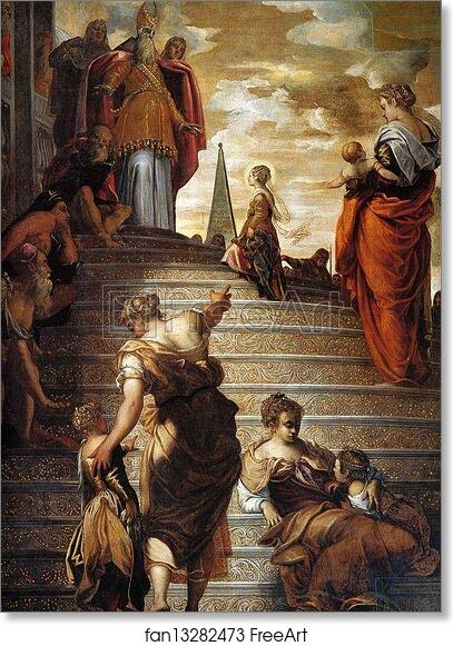 Free art print of Presentation of the Virgin in the Temple. Detail by Jacopo Robusti, Called Tintoretto