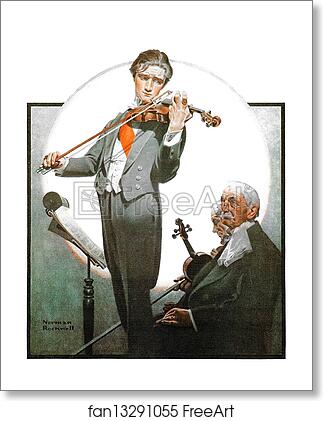 Free art print of The Virtuoso by Norman Rockwell Free art print of The Virtuoso by Norman Rockwell