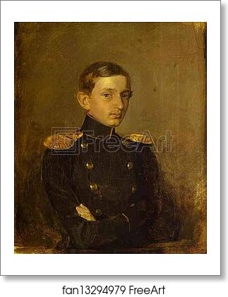 Free art print of Portrait of M. P. Zhdanovich by Pavel Fedotov