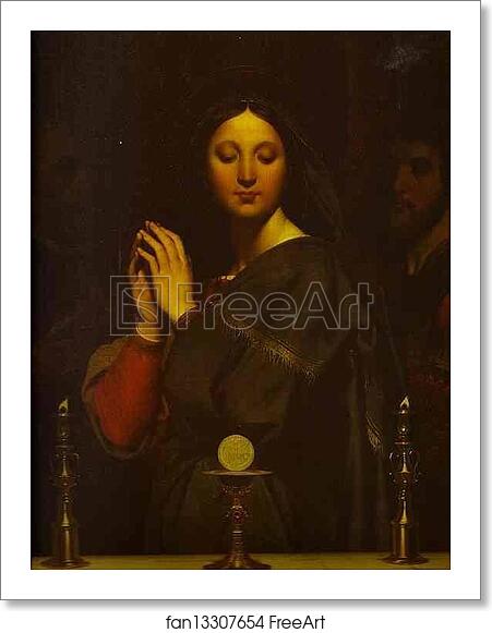 Free art print of The Virgin of the Host by Jean-Auguste-Dominique Ingres Free art print of The Virgin of the Host by Jean-Auguste-Dominique Ingres