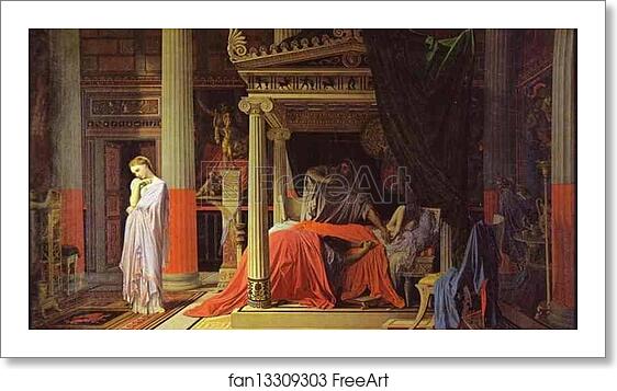 Free art print of Antiochus and Stratonice by Jean-Auguste-Dominique Ingres Free art print of Antiochus and Stratonice by Jean-Auguste-Dominique Ingres