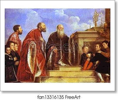 Free art print of The Vendramin Family by Titian Free art print of The Vendramin Family by Titian
