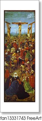 Free art print of The Crucifixion by Jan Van Eyck