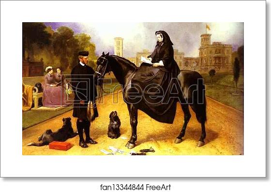 Free art print of Queen Victoria at Osborne House by Sir Edwin Landseer Free art print of Queen Victoria at Osborne House by Sir Edwin Landseer