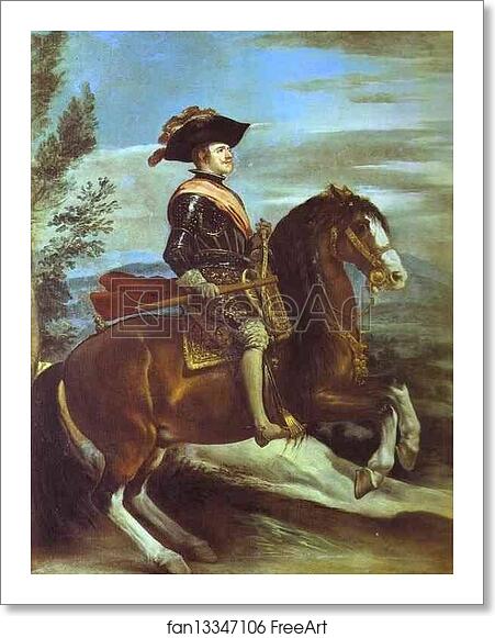 Free art print of Philip IV on Horseback by Diego Velázquez