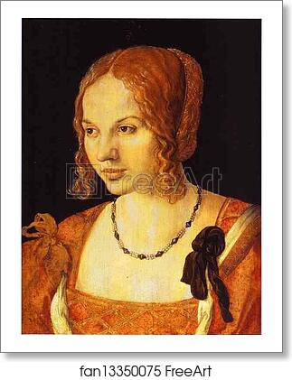 Free art print of Portrait of a Young Venetian Woman by Albrecht Dürer
