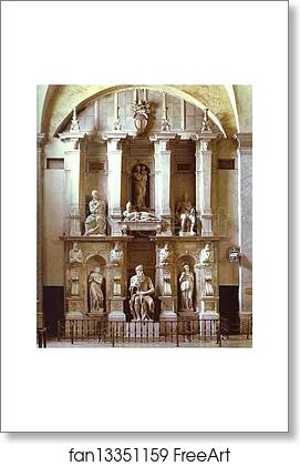 Free art print of The Tomb of the Pope Julius II by Michelangelo