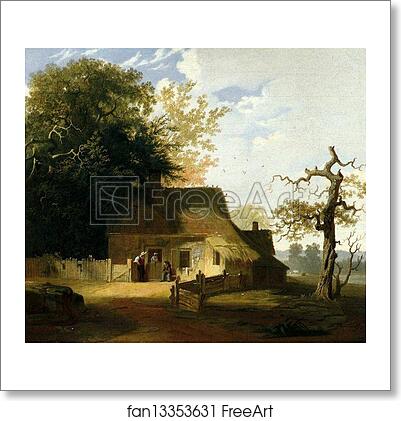 Free art print of Cottage Scenery by George Caleb Bingham