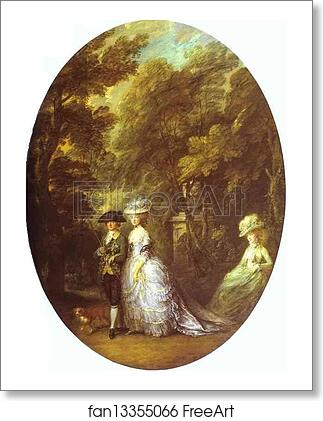 Free art print of Portrait of Henry, Duke of Cumberland, with the Duchess of Cumberland and Lady Elizabeth Luttrell by Thomas Gainsborough