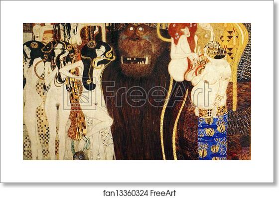 Free art print of The Beethoven Frieze: The Hostile Powers. Detail by Gustav Klimt Free art print of The Beethoven Frieze: The Hostile Powers. Detail by Gustav Klimt