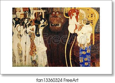 Free art print of The Beethoven Frieze: The Hostile Powers. Detail by Gustav Klimt Free art print of The Beethoven Frieze: The Hostile Powers. Detail by Gustav Klimt