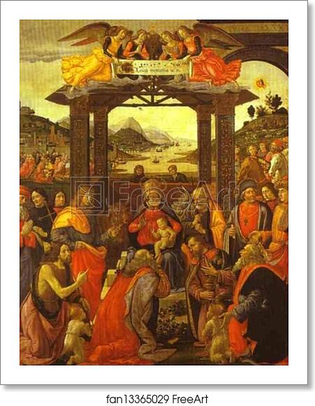 Free art print of Adoration of the Magi by Domenico Ghirlandaio Free art print of Adoration of the Magi by Domenico Ghirlandaio