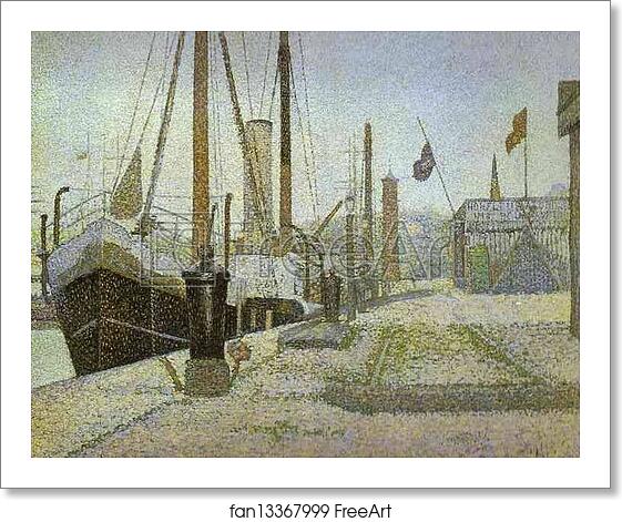 Free art print of La Maria, Honfleur by Georges Seurat Free art print of La Maria, Honfleur by Georges Seurat