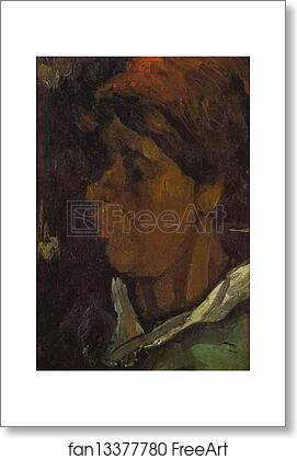 Free art print of Head of a Dutch Peasant by Vincent Van Gogh