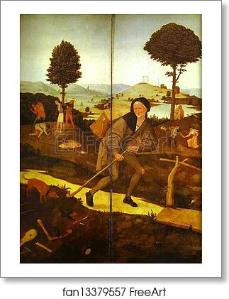 Free art print of The Wayfarer by Hieronymus Bosch