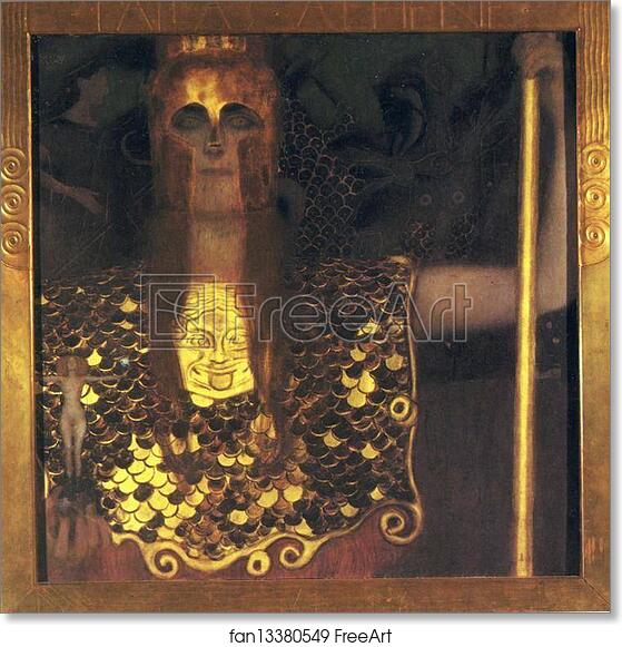 Free Art Print Of Pallas Athena By Gustav Klimt 18 Oil On Canvas 75 X 75 Cm Historical Museum Of The City Of Vienna Vienna Austria Freeart Fan