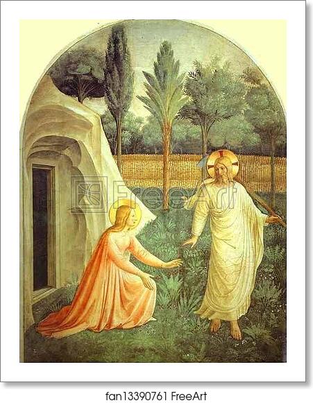 Free art print of Noli me tangere by Fra Angelico