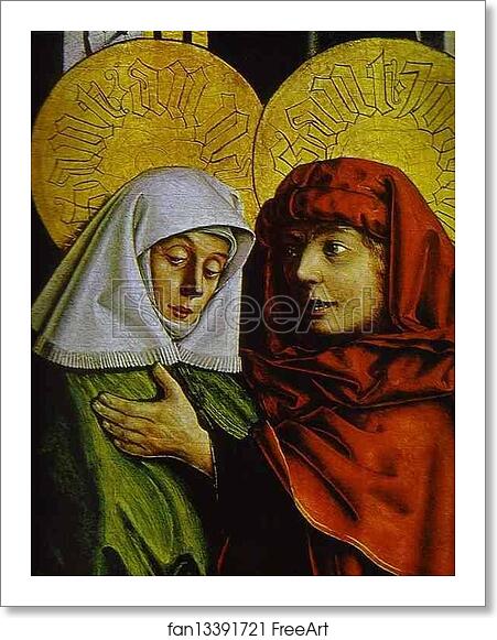 Free art print of Meeting of Joahim and Anna by the Golden Gates. Detail by Konrad Witz Free art print of Meeting of Joahim and Anna by the Golden Gates. Detail by Konrad Witz