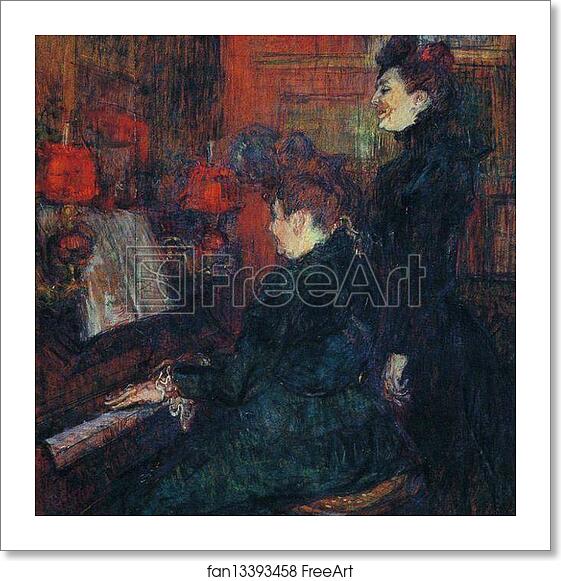 Free art print of The Singing Lesson. (The Teacher, Mlle.Dihau, with Mme.Faveraud) by Henri De Toulouse-Lautrec Free art print of The Singing Lesson. (The Teacher, Mlle.Dihau, with Mme.Faveraud) by Henri De Toulouse-Lautrec