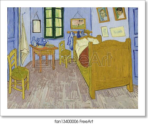 Free art print of Van Gogh's Bedroom in Arles by Vincent Van Gogh