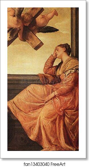 Free art print of St. Helena. Vision of the Cross by Paolo Veronese