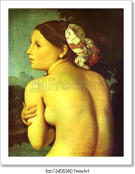 Free art print of Half-figure of a Bather by Jean-Auguste-Dominique Ingres Free art print of Half-figure of a Bather by Jean-Auguste-Dominique Ingres