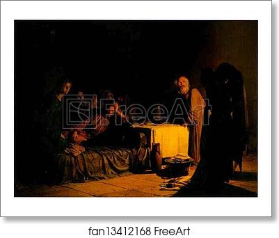 Free art print of The Last Supper by Nikolay Gay