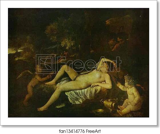 Free art print of The Sleeping Venus and Cupid by Nicolas Poussin Free art print of The Sleeping Venus and Cupid by Nicolas Poussin