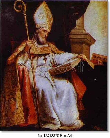 Free art print of St. Leander by Bartolomé Esteban Murillo