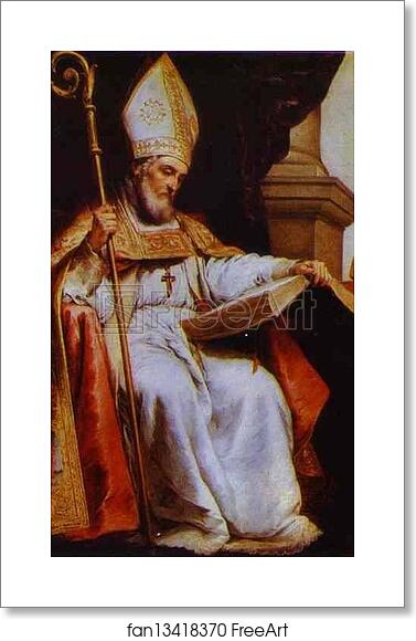 Free art print of St. Leander by Bartolomé Esteban Murillo