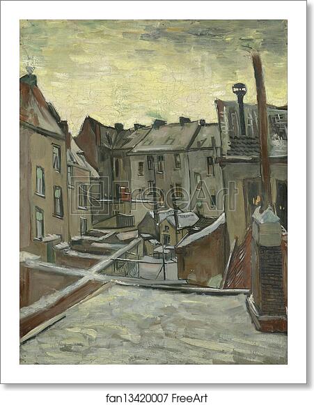 Free art print of Houses seen from the back by Vincent Van Gogh Free art print of Houses seen from the back by Vincent Van Gogh
