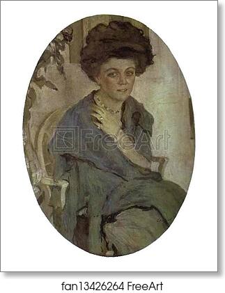 Free art print of Portrait of Yelena Oliv by Valentin Serov