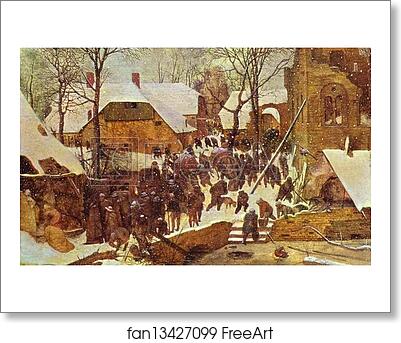 Free art print of Adoration of the Magi in Winter Landscape by Pieter Bruegel The Elder