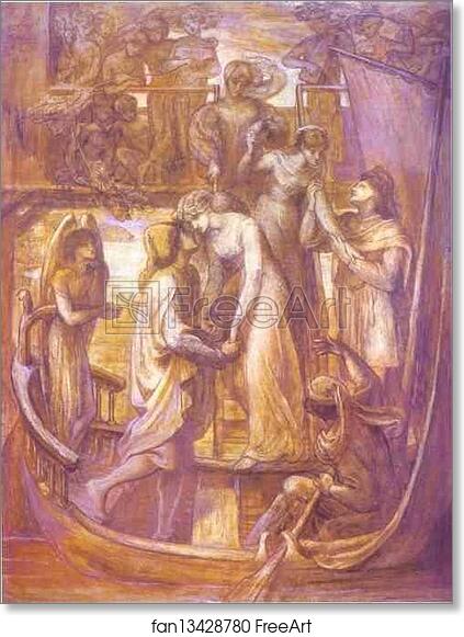 Free art print of The Boat of Love by Dante Gabriel Rossetti