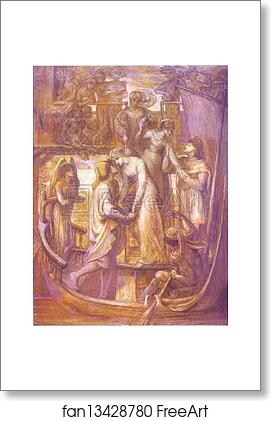 Free art print of The Boat of Love by Dante Gabriel Rossetti