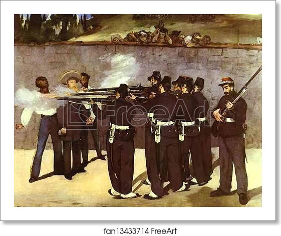 Free art print of The Execution of the Emperor Maximilian of Mexico by Edouard Manet Free art print of The Execution of the Emperor Maximilian of Mexico by Edouard Manet