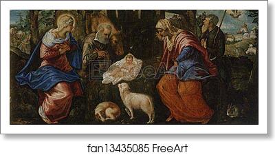 Free art print of Nativity by Jacopo Robusti, Called Tintoretto