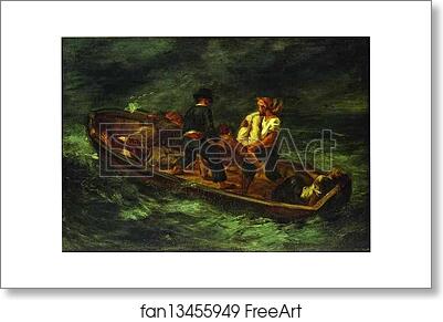 Free art print of After the Shipwreck by Eugène Delacroix