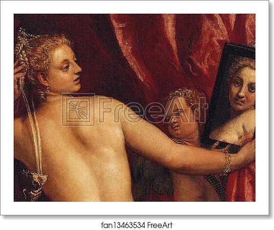 Free art print of Venus with a Mirror (Venus at Her Toilette). Detail by Paolo Veronese Free art print of Venus with a Mirror (Venus at Her Toilette). Detail by Paolo Veronese