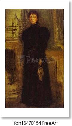 Free art print of Miss Rosalind Birnie Philip Standing by James Abbott Mcneill Whistler