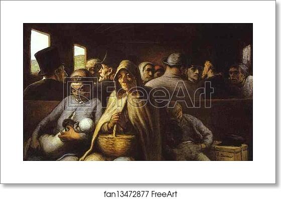 Free art print of A Wagon of the Third Class by Honoré Daumier Free art print of A Wagon of the Third Class by Honoré Daumier